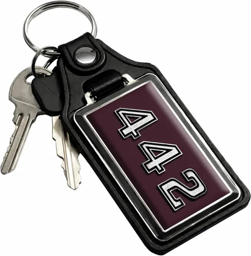 Miniatura 43 de Brotherhood Car Key Chain for Cutlass - Classic Models Keychain for Men and Women Gift Key Ring Azul alpino