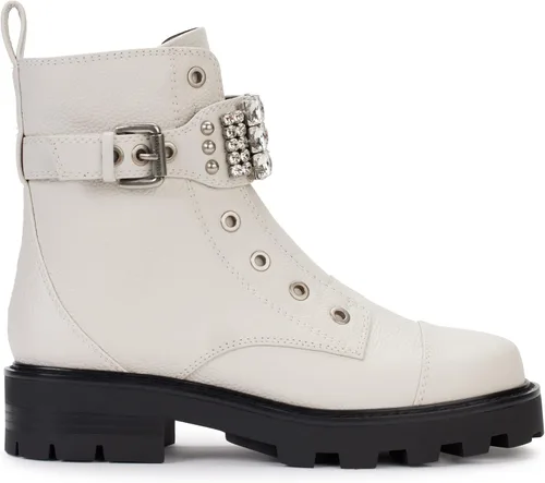 Miniatura 8 de Karl Lagerfeld Paris Botas de combate Maeva con suela Lug-Sole para mujer con detalles de cristal