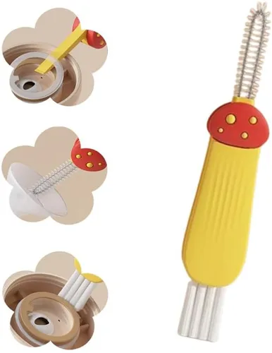 Miniatura 14 de Moonboat cepillo de limpieza de tapa de taza 3 en 1, 2024 Nuevo juego de cepillo de limpieza de grietas portátil para espacios estrechos de biberón