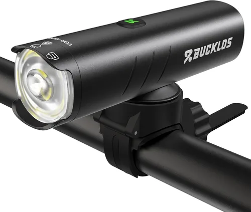 Miniatura 10 de BUCKLOS Luces de bicicleta súper brillantes para montar en la noche, 1500, 1200, 800, 600, 400 lúmenes, para conducción nocturna, faros delanteros