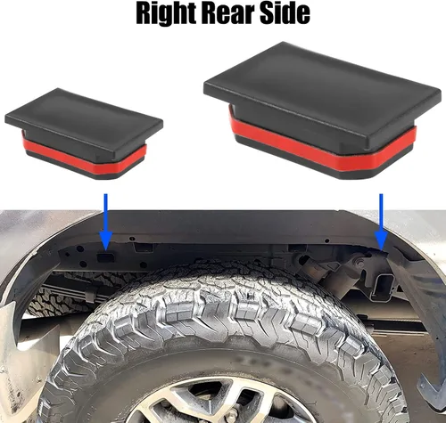 Miniatura 6 de BASIKER Tapones para Orificios de Tubo del Bastidor para Ford F150 Raptor 2017-2019 Tapas Anti Suciedad Barro y Residuos Tapones para Orificios