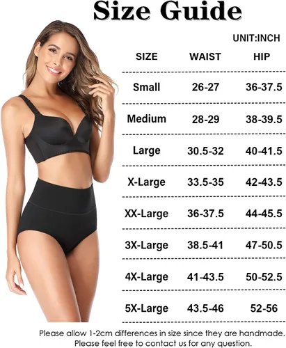 Miniatura 5 de OUENZ - Ropa interior de algodón para mujer, transpirable, lisa, cómoda, calzón suave de cintura alta