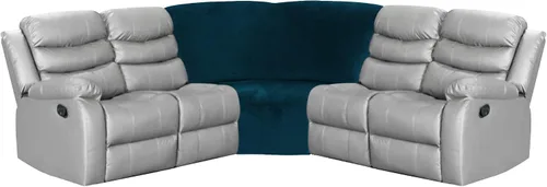 Miniatura 4 de Funda para asiento en forma de cuña de esquina de ULTICOR para sofá reclinable en L (negro)