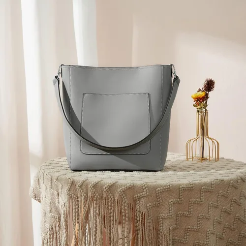 Miniatura 7 de BROMEN - Bolso de cuero para mujer, bolso estilo Hobo para llevar al hombro o cruzado