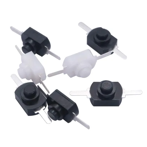 Miniatura 4 de mxuteuk 50 unids interruptor de botón micro autobloqueo DC 30V 1A para SMD tipo linterna lámpara luz salida de pared pestillo mini interruptor