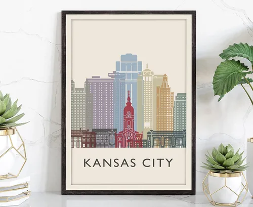 Miniatura 36 de Póster de horizonte de San Antonio, impresión de paisaje urbano y monumento, arte de pared para el hogar, decoración de pared de oficina, 12 x 18