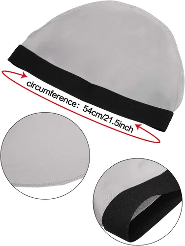 Miniatura 4 de SATINIOR 9 piezas de gorras de ondas sedosas para hombre, con banda elástica, gorras onduladas sedosas, estilo 2