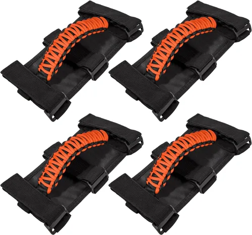 Miniatura 13 de Asas de agarre para Jeep Wrangler JK JKU JL JLU TJ YJ Sports Sahara Freedom Rubicon Unlimited Gladiator JT 1955-2023 UTV ATV Accesorios Premium 550