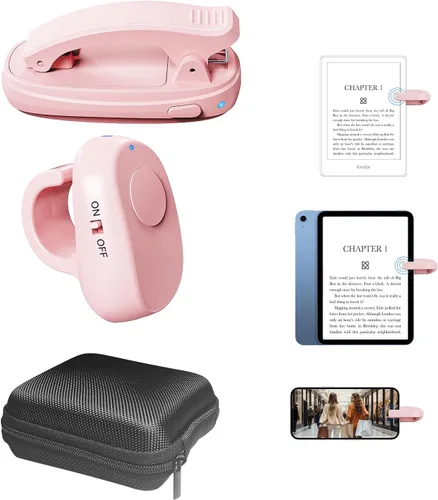 Anillo giratorio de página Kindle: controlador de clic para un cómodo giro de página con una sola mano, diseño estilo anillo para leer en la cama o