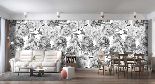 Miniatura 59 de Papel pintado botánico de selva tropical Hojas verdes de planta murales Estética para decorar habitación Sala de estar Fondo de TV Gran mural de B033