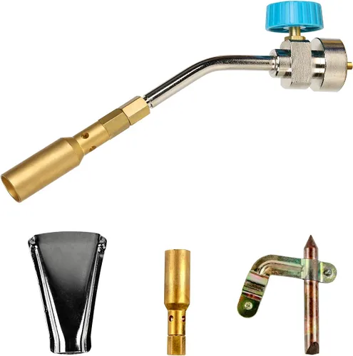 Miniatura 3 de BLUEFIRE Cabeza de Antorcha de Gas de Lápiz de Latón Sólido Profesional con Boquilla de Llama Kit de Mejora Todo en Uno con Paquete de Propósito