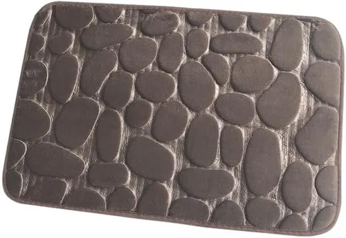 Miniatura 10 de Alfombra de Baño con Relieve De Adoquines, Felpudo Antideslizante, Para Lavabo De Bañera, Suelo Lateral, Almohadilla De Espuma Viscoelástica, Para