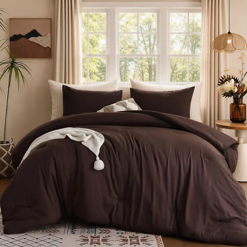 Miniatura 12 de ROSGONIA Edredón tamaño completo para niñas, niños y adolescentes, blanco, 3 piezas (1 edredón bohemio y 2 fundas de almohada), juego de ropa