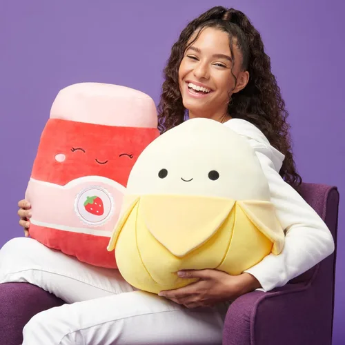 Miniatura 6 de Squishmallows - Peluche oficial de Kelly Toy plátano amarillo Junie de 14 pulgadas, grande y ultrasuave