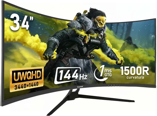 Miniatura 11 de Gawfolk Monitor curvo de juegos de 32 pulgadas 240Hz pantalla de PC Full HD 1080P, pantalla de computadora curvada sin marco 1800R, FreeSync, ángulo