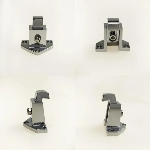 Miniatura 4 de Manija de gabinete de puerta ajustable de 6.22 pulgadas, pestillo de acción, congelador, refrigerador, cerradura de puerta