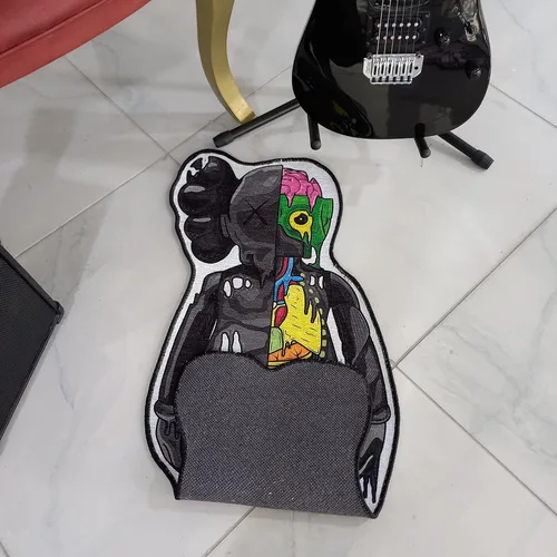 Miniatura 6 de Hypebeast - Alfombra decorativa de diseño único y popular, antideslizante, con forma de arte urbano, a la moda, para sala de tenis, superficie