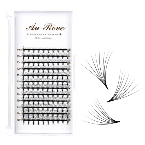 Miniatura 38 de Extensiones de pestañas YY, extensiones de pestañas Y, rizo D, 0.003 in, 0.472 in, bandeja mixta en forma de Y, volumen 4D, pestañas postizas de uso