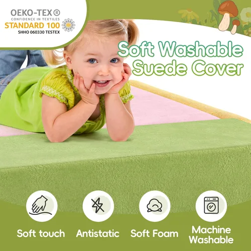 Miniatura 5 de TOLEAD Bloques Grandes de Escalada para Bebés – 6 Piezas Juguetes de Escalada para Niños Pequeños - Equipo de Gimnasio de Juego de Espuma Suave