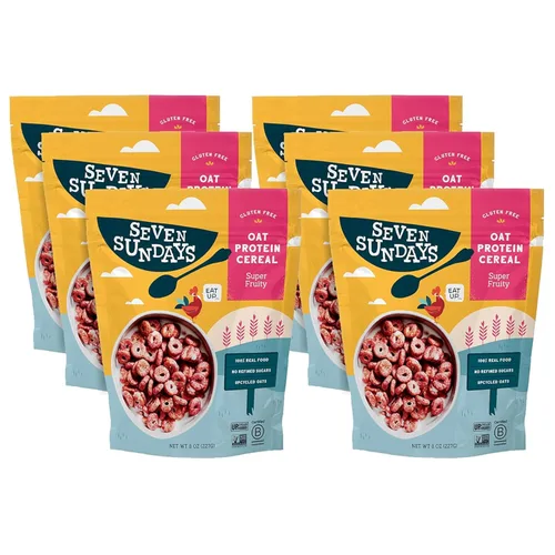 Miniatura 12 de Seven Sundays Cereal de Proteína de Avena, Maple Canela, Bolsa de 8 Oz (Paquete de 3), Sin Gluten, 5g de Proteína Reciclada, 0g de Azúcar Refinado