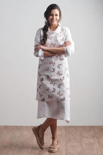 Miniatura 7 de Maison d' Hermine 100% Cotton Apron for women with Pocket Kitchen Chef Apron for Men Cooking Spring Summer 143 - Mariposas