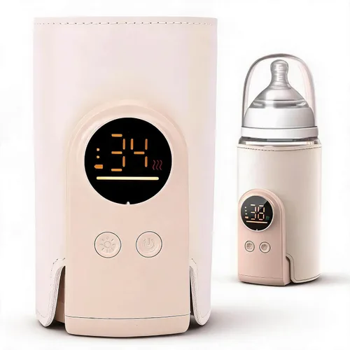 Miniatura 11 de Calentador de botellas multifuncional, calentamiento rápido, 2-5 minutos, 48 horas, mantiene el calor, portátil con batería de 6000 mAh incorporado