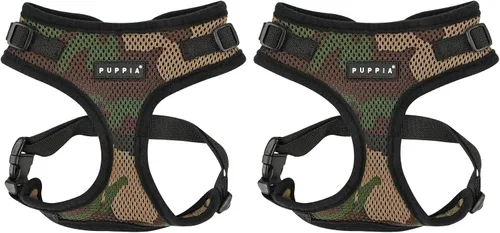 Miniatura 13 de Arnés con cuello ajustable Puppia Authentic RiteFit, S, Camo