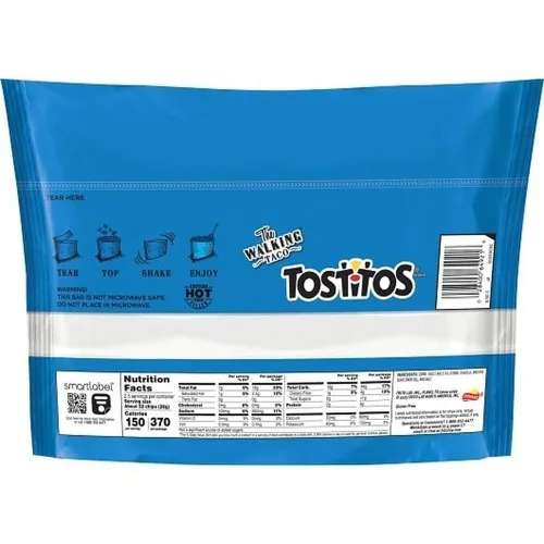 Miniatura 2 de Tostitos Chips de tortilla tamaño bocado para tacos para caminar, bolsas individuales de 2.5 onzas, paquete a granel, 18 bocadillos Grab N Go