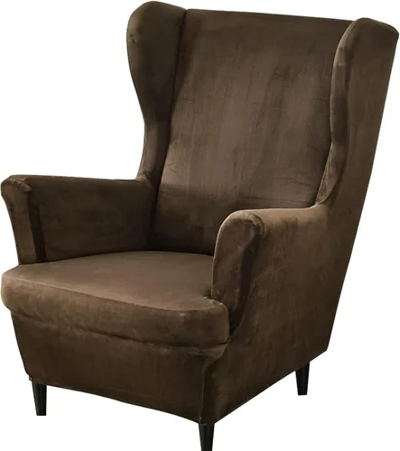 Miniatura 16 de GULI Wingback - Funda para silla de 2 piezas, fundas para silla de sillón, fundas de elastano para sofá, protector de muebles, lavable a máquina