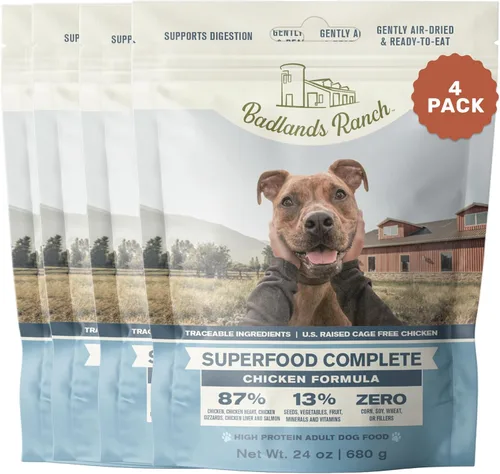 Miniatura 26 de BADLANDS RANCH by Katherine Heigl- Superalimento completo para perros adultos, secado al aire, alto en proteínas, sin relleno, nutrición