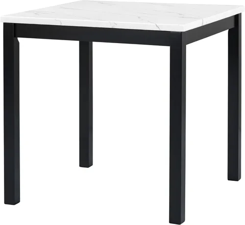 Miniatura 6 de RuiSiSi Juego de mesa de comedor de 5 piezas para 4 personas, mesa de cocina con parte superior de mármol sintético con 4 sillas tapizadas