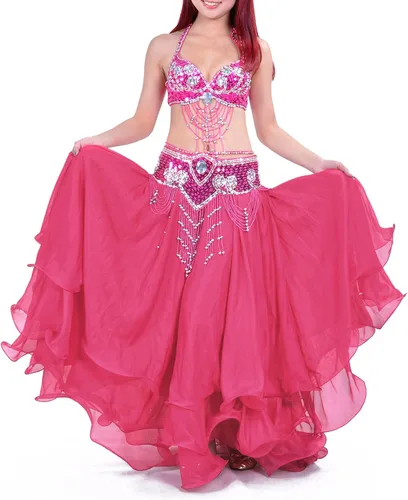 Miniatura 37 de Falda de gasa tribal para danza del vientre, para Halloween