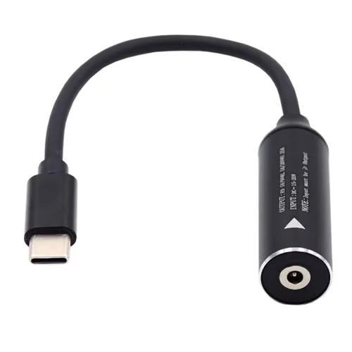 Miniatura 8 de chenyang Convertidor de alimentación CC a USB C, USB C macho a CC 0.098x0.028 in PD 65W 5V/9V/20V adaptador de cable de carga rápida