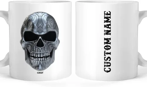 Miniatura 16 de CUBICER Tazas de café personalizadas con frases divertidas, vasos de hongos barbudos, nombre personalizado, tío de cerámica blanca, novedad, tazas