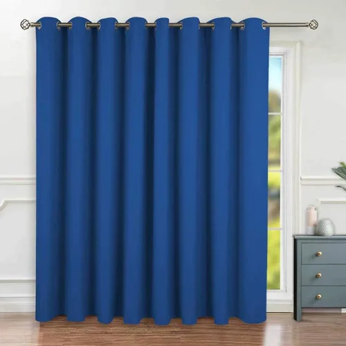 Miniatura 55 de BGment Cortina de Puerta Corredera de Moda 120 X 96 Pulgadas, Cortinas Opacas Térmicas Anchas que Oscurecen la Habitación Divisor de Habitación Azul