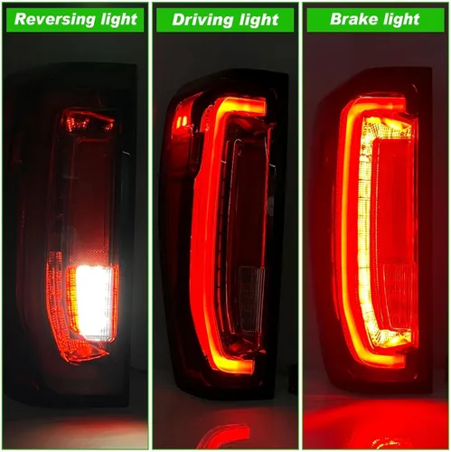 Miniatura 4 de Lochnchn Conjunto de Luz Trasera LED Compatible con GMC Sierra 1500/2500HD/3500HD 2019-2024, Luces Traseras del Lado Izquierdo del Conductor, Tipo