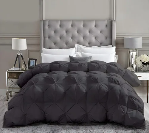 Miniatura 26 de Lujoso para todas las estaciones – Colección de hotel – Estilo Pintuck – 100% algodón orgánico tamaño Twin XL 68 x 92 pulgadas, edredón plisado de 1