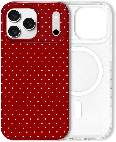 Miniatura 79 de Hython Funda para iPhone Air, diseño estético de lunares lindos, funda simple de 6.5 pulgadas, delgada, antiarañazos, parachoques de TPU suave, a