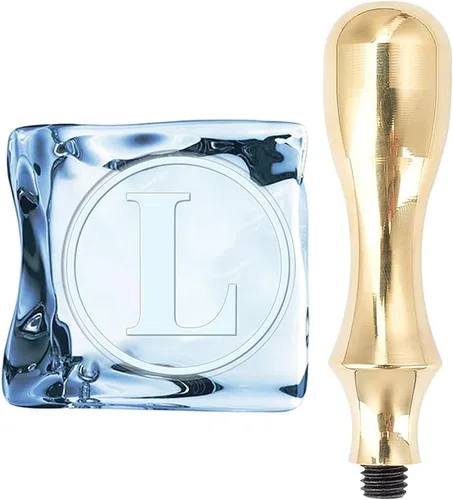 Miniatura 15 de CRASPIRE Sello de hielo con letra G, con cabeza de latón extraíble y mango de metal, sello de marca de hielo de 1.2 pulgadas para cubitos de hielo