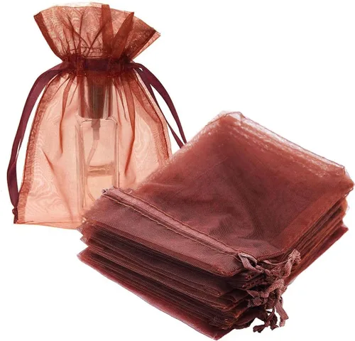 Miniatura 22 de Paquete de 50 bolsas de organza de regalo con cordón verde de 4 x 6 pulgadas para baby shower, Navidad, cumpleaños de bebé, recuerdo de fiesta