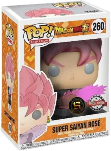 Miniatura 4 de Funko POP! Animación Dragon Ball Z, Super Super Saiyan Goku, color rosa negro n.° 260