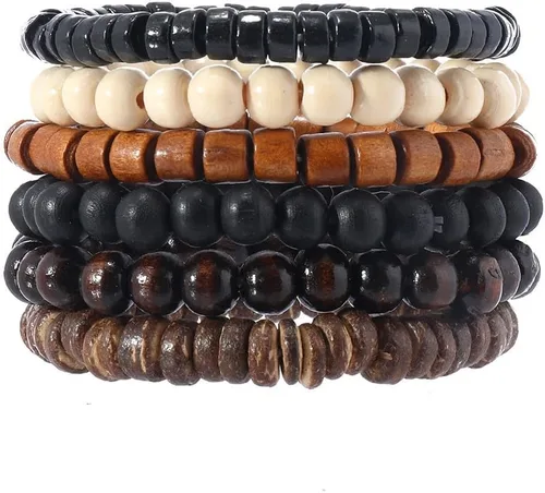 Miniatura 41 de Pulsera Gótica Ajustable de Cuero Trenzado Punk Multicapa de Estilo Grunge, Conjunto de Pulseras Emo con Brazalete de Metal, Envoltura