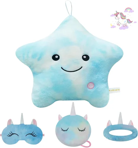 Miniatura 8 de Lindos rellenos de almohada brillantes de animales de peluche de estrellas para niños, regalo del día del niño, hijo, hija, niñas, niños, almohadas