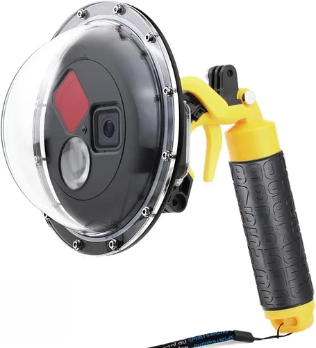Miniatura 10 de SOONSUN Puerto domo para GoPro Hero 8 Negro, lente de domo subacuático de 147 pies con carcasa impermeable, agarre de mano flotante, gatillo