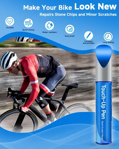 Miniatura 2 de Alpine - Pintura de retoque de bicicleta azul brillante compatible con Trek, kit de pintura de retoque – Color de coincidencia exacta para arañazos