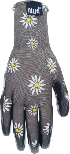 Miniatura 2 de Mud Grip - Guantes de jardinería para mujer con revestimiento de nitrilo plano y revestimiento de nitrilo Gris