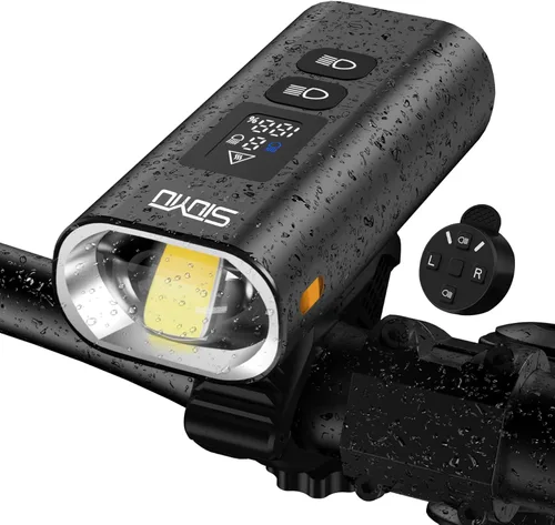 Miniatura 9 de 17* LED 4800 Lumen Bike Lights, USB-C Rechargeable Bicycle Light, Super Bright Bike Lights for Night Riding, IP65 Waterproof Bicycle Headlight for