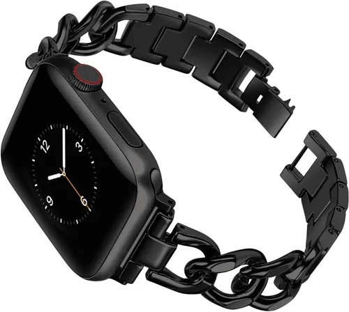 Miniatura 8 de Compatible con Apple Watch Band para mujer y hombre de 1.614 in 1.575 in 1.496 in 1.732 in 1.772 in 1.654 in Ultra 1.929 in, pulsera de acero