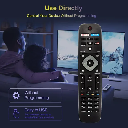 Miniatura 3 de NH500UP - Nuevo control remoto reemplazado compatible con PHILIPS TV 55PFL5601/F7 55PFL5901 55PFL5901/F7 55PFL6900 55PFL6900/F7 65PFL8900