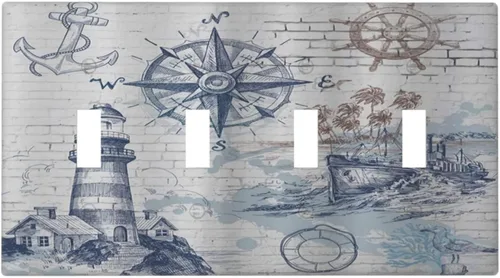 Miniatura 29 de Placas de pared de eucalipto verde de una sola palanca, estilo rústico, cubierta de interruptor de luz de 1 cuadrilla, hojas de árbol, cubiertas